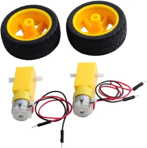 Sets Anti-Interference Gear Reduction Motor Micro Dc Motor Dual Shaft High Load Capacity for maximize capillary turn nucleus Gypsy deference Smart Car Sturdy Material Speed Adjustment VICASKY 