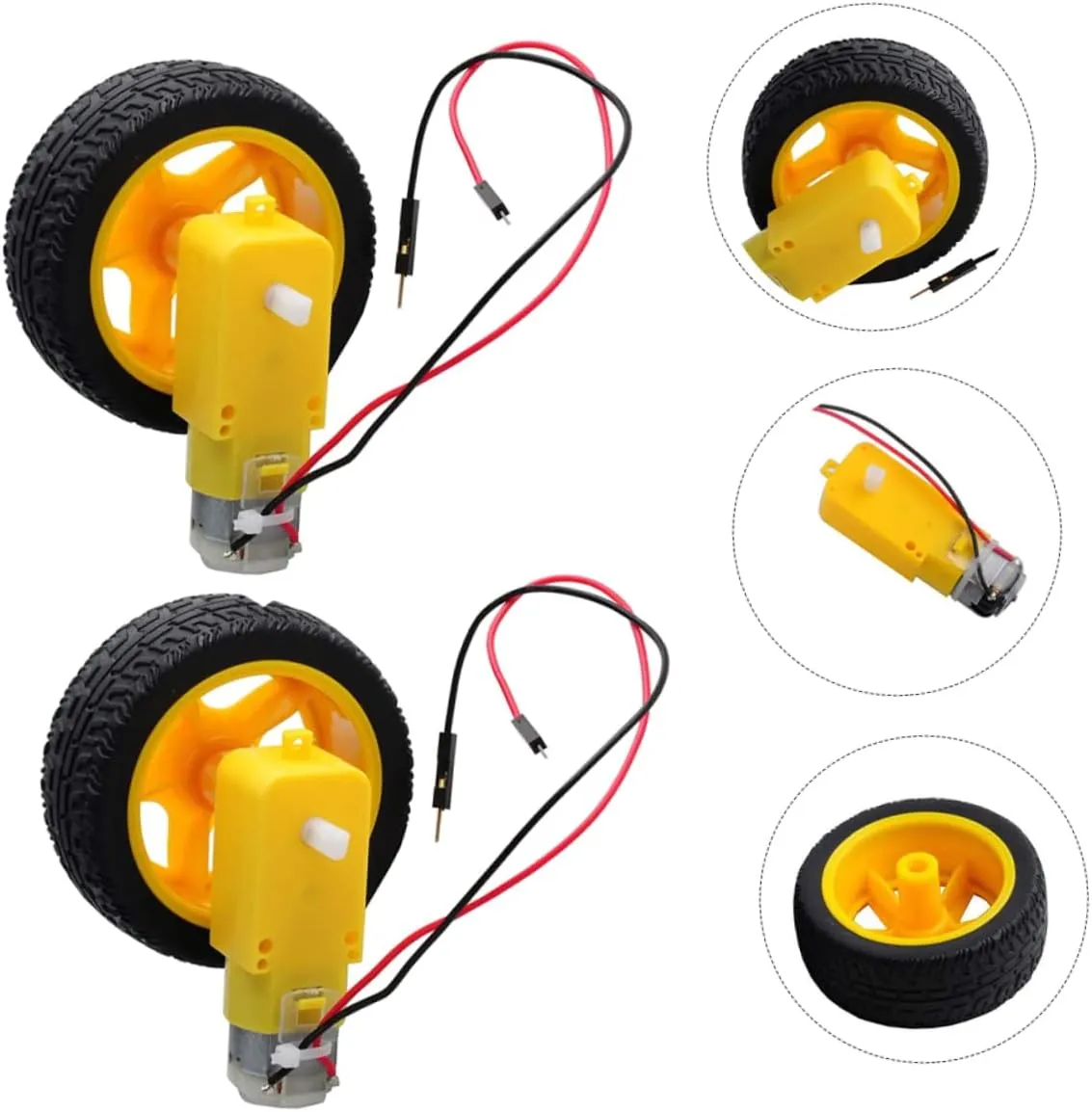Sets Anti-Interference Gear Reduction Motor Micro Dc Motor Dual Shaft High Load Capacity for maximize capillary turn nucleus Gypsy deference Smart Car Sturdy Material Speed Adjustment VICASKY 
