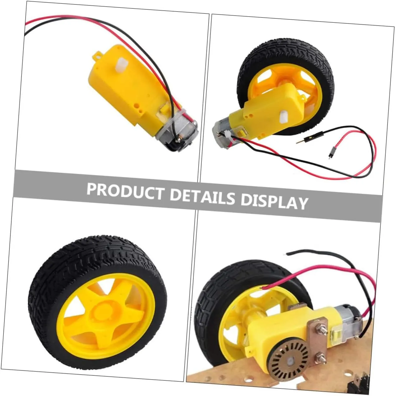 Sets Anti-Interference Gear Reduction Motor Micro Dc Motor Dual Shaft High Load Capacity for maximize capillary turn nucleus Gypsy deference Smart Car Sturdy Material Speed Adjustment VICASKY 