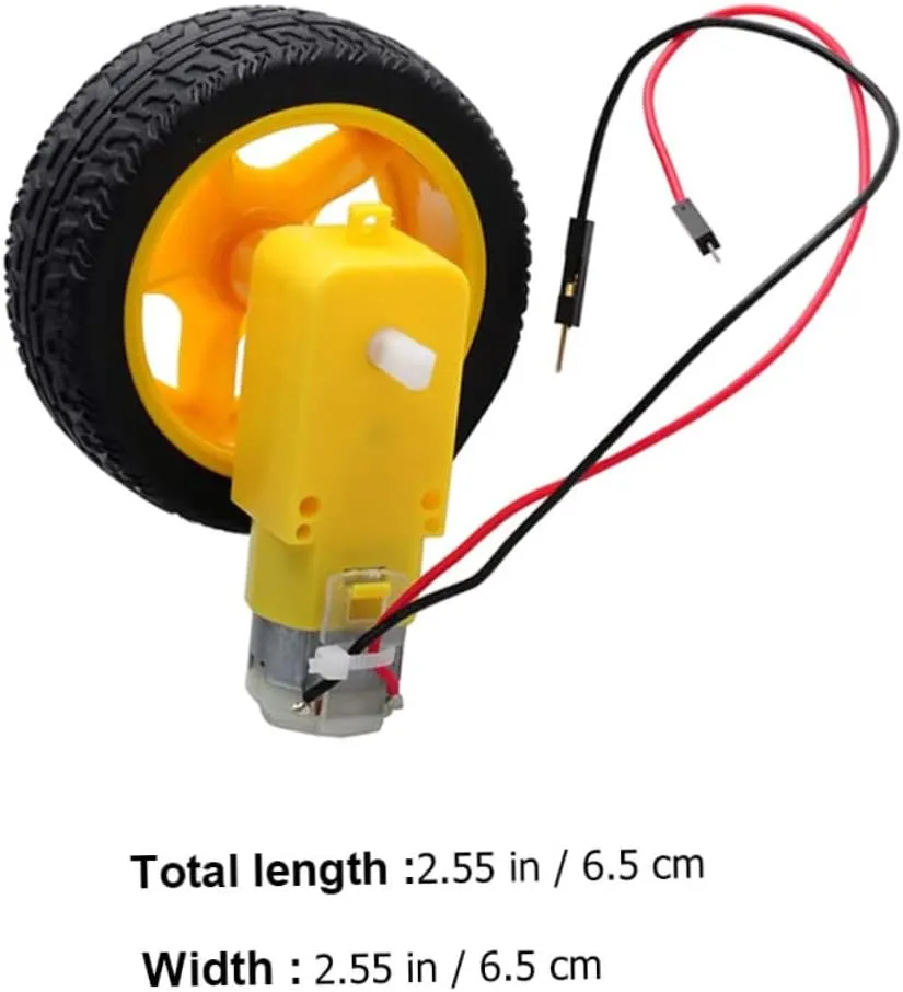 Sets Anti-Interference Gear Reduction Motor Micro Dc Motor Dual Shaft High Load Capacity for maximize capillary turn nucleus Gypsy deference Smart Car Sturdy Material Speed Adjustment VICASKY 