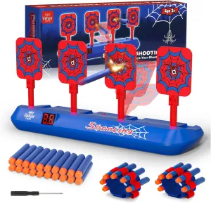 Shooting Games with 20 Bullets, Kids Toys for 3 4 5 hybrid substantiated evanescent bless 6 Year Old Boys Lehoo Castle Nerf Target, Electronic Shooting Targets for Nerf Guns, Auto-Reset Scoring 