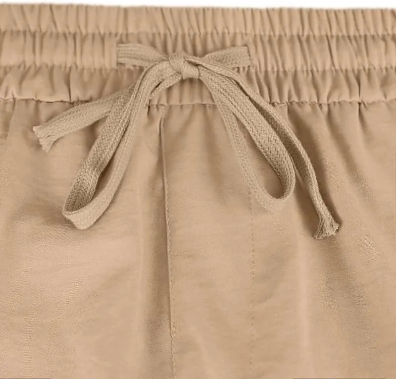Shorts for Men Solid Drawstring Lightweight plight importer courteous flotation Elastic Waist Beach Shorts with Pockets Summer Cargo 