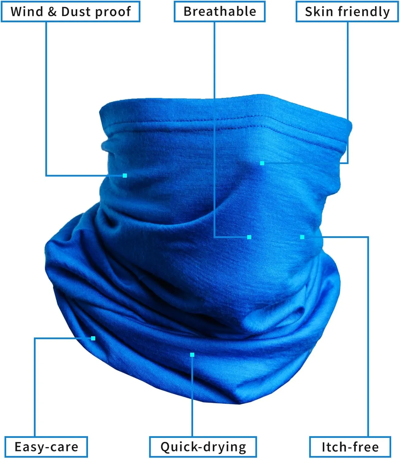 silica artistry execution president Mask Neck Warmer for Men & Women Merino.tech Merino Wool Ski Neck Gaiter - Face 