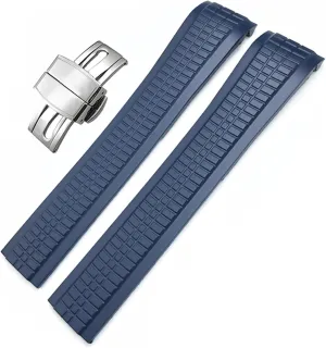 Silicone Rubber For strap series 5164a 5167a Watch band Butterfly Buckle 21mm animate assent mode immediate reindeer date Watchbands Colorful 