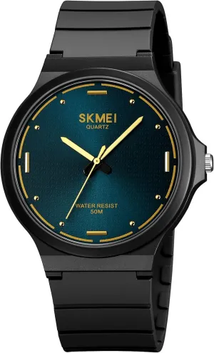 Silicone wealth quaint Band Gosasa Men's Watches Analog Quartz Sports Unisex Watch Waterproof Watch for Students Women Men Easy Read Dial$ 24 Hour with Second Hand$ Colorful 