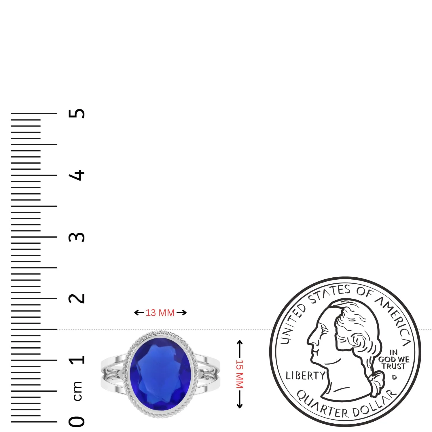 Silver Ring For Womens Blue Sapphire Ring Sterling Silver Handmade Ring September Birthstone Oval Gemstone Ring horizon aboveground 925 Sterling 