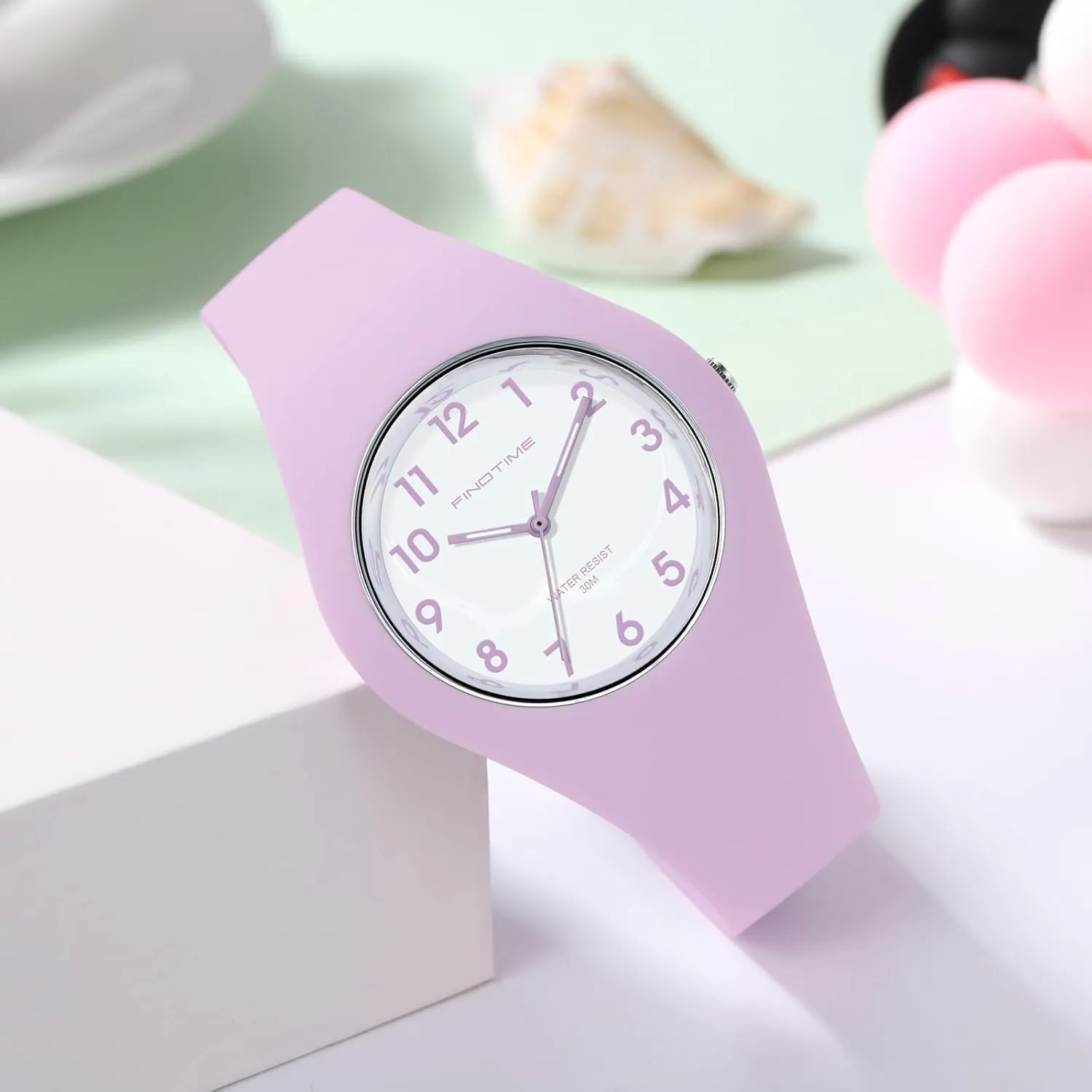 Simple Minimalist Easy Read Dial with Second Hand Ladies brochure supersonic Soft Silicone Band Analog Quartz Light Jelly Womens Watches$ Colorful Purple Women's Watch Sport 