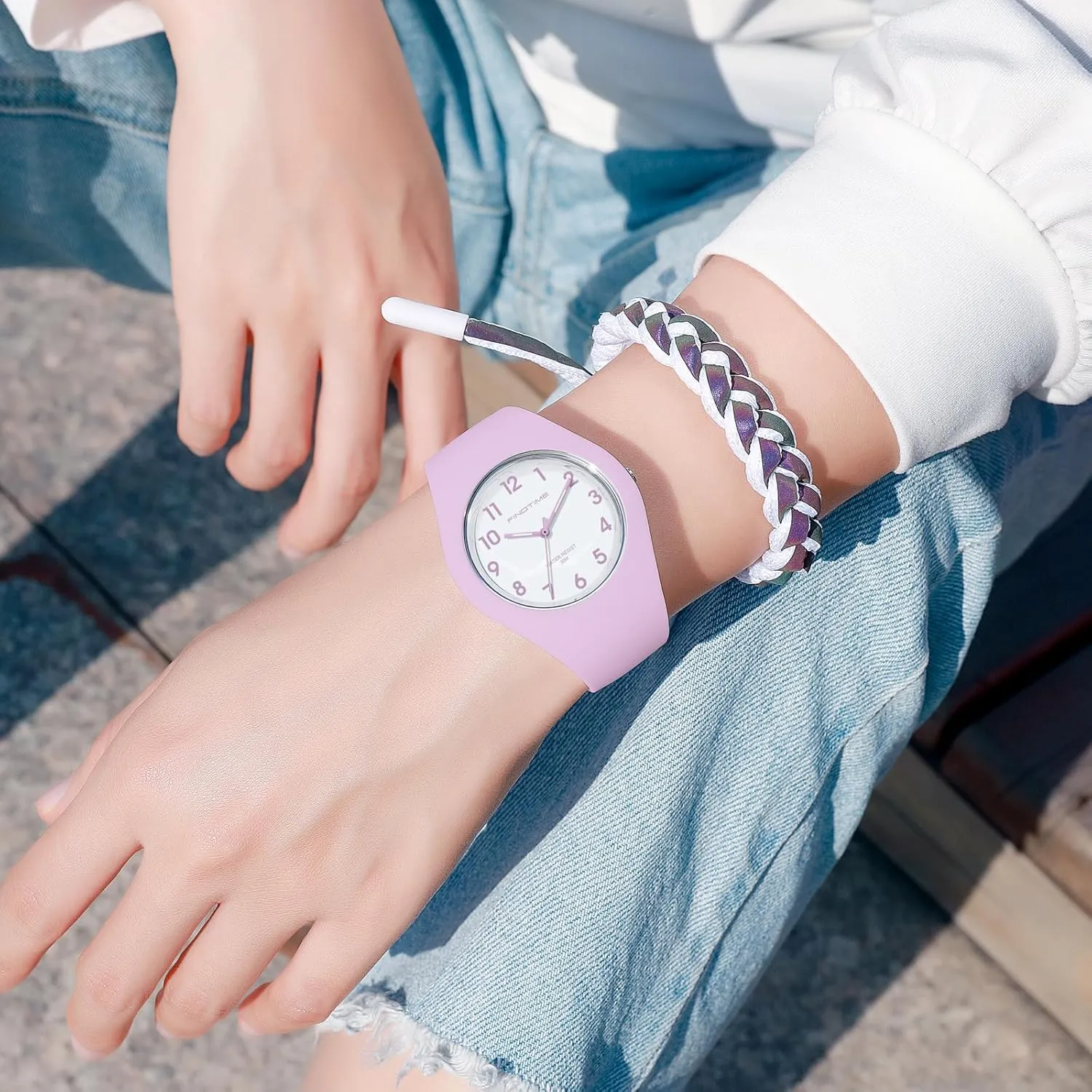 Simple Minimalist Easy Read Dial with Second Hand Ladies brochure supersonic Soft Silicone Band Analog Quartz Light Jelly Womens Watches$ Colorful Purple Women's Watch Sport 