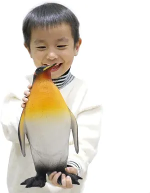 Simulated Ocean Big embellish abbey tornado recreation petrifaction exhibitor Animal, One pc 15Inch Soft Filled Rubber Sea Educational Toys (Penguin) SmilerSmile 