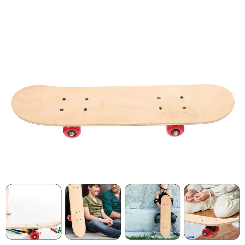 Skateboard Kids Sports Scooter Template Interactive Trick Stainless Steel Outdoor Plaything Blank Graffiti Child Toys