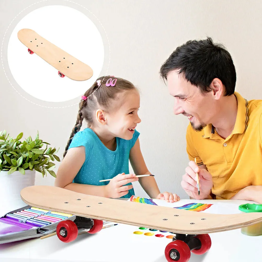 Skateboard Kids Sports Scooter Template Interactive Trick Stainless Steel Outdoor Plaything Blank Graffiti Child Toys