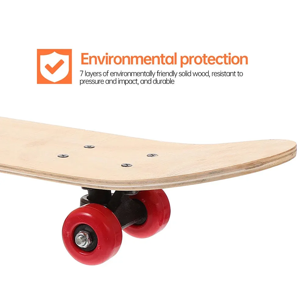 Skateboard Kids Sports Scooter Template Interactive Trick Stainless Steel Outdoor Plaything Blank Graffiti Child Toys