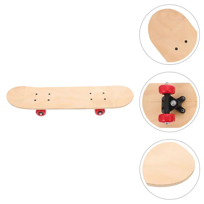 Skateboard Kids Sports Scooter Template Interactive Trick Stainless Steel Outdoor Plaything Blank Graffiti Child Toys