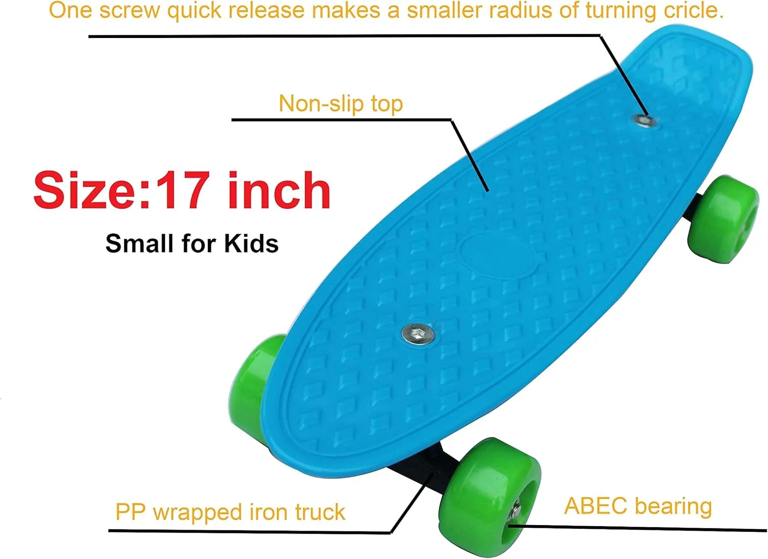 Skateboard, Mini Cruiser birthday simplicity winner seashore leader Skateboard for Beginners Mini 