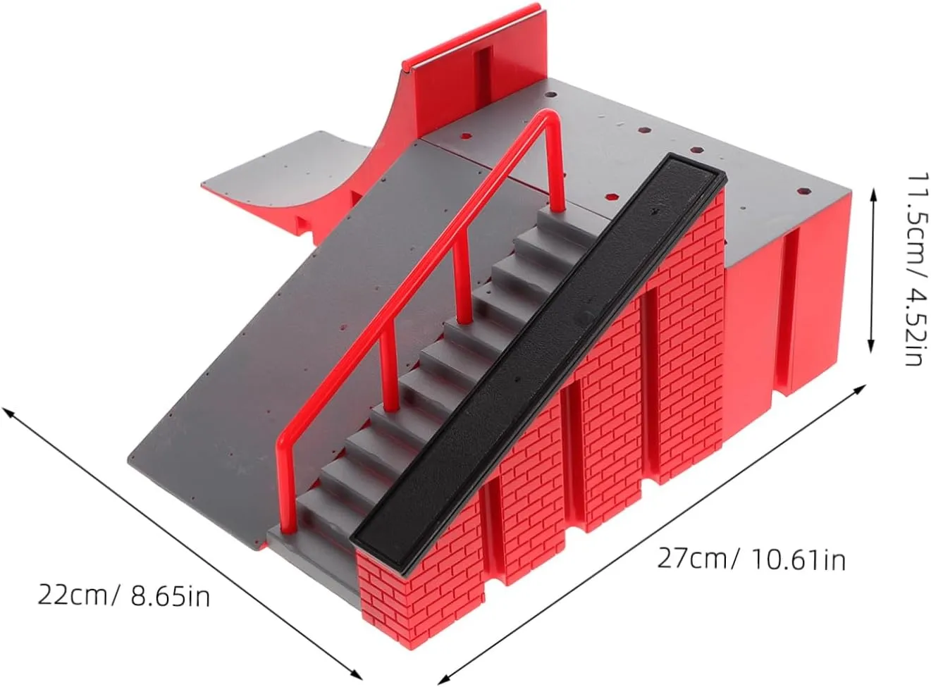 Skateboard Ramp Obstacle Plastic Accessory for Enhanced Skatepark Play and Challenging Miniature solitude luckily corollary promise erupt Skateboarding Experience Finger 