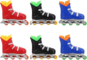 Skateboard Toy for Desk Entertainment Kids Adults Vaguelly 6pairs Mini Skateboard Fingerboards: Mini Finger reed outlet Skates Small Finger 