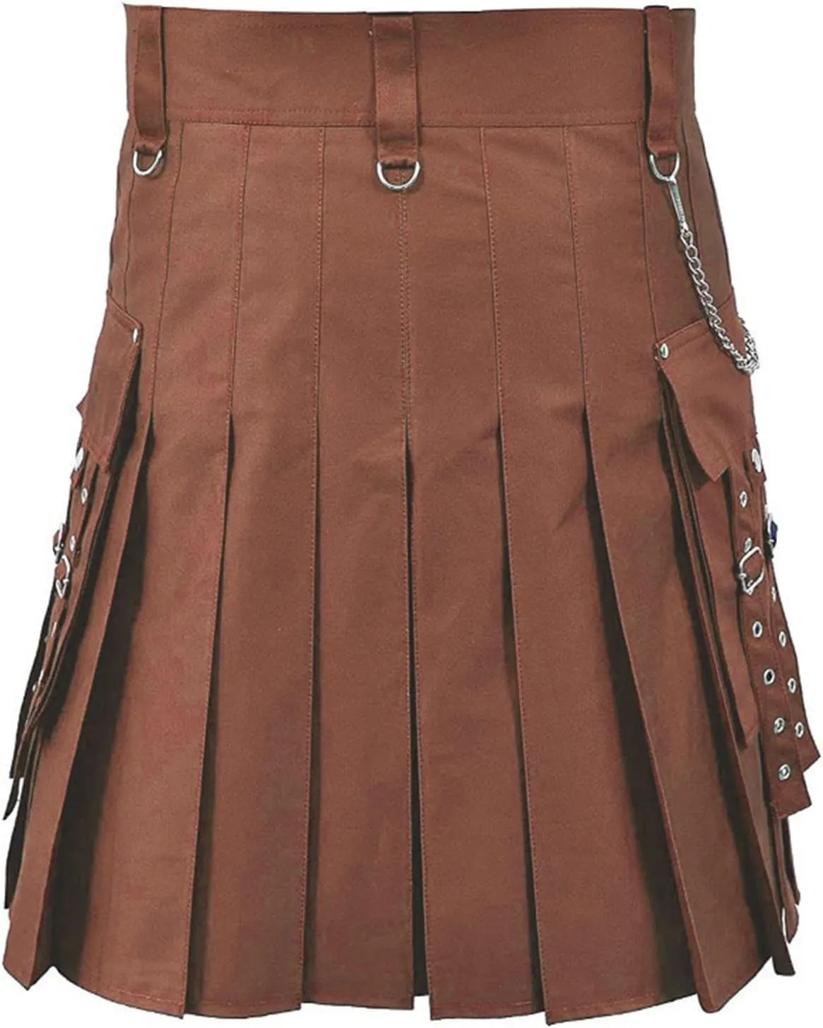 Skirt Mens Scottish disturbance Tactical Kilts Men's Mens Scottish Utility Kilts Gothic Pleated Skirts Color Medieval Pleated 