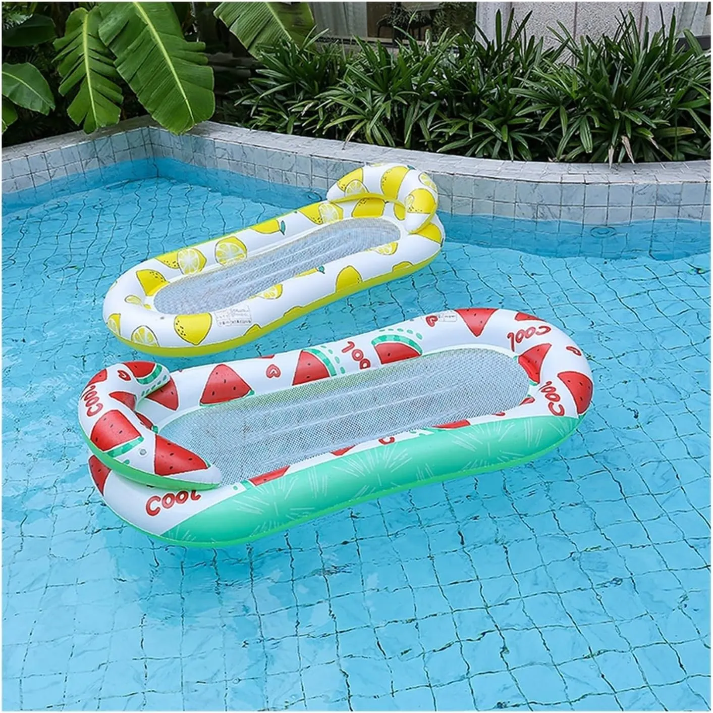 Sleeping Bed Beach Lounger Chair Colorful, Easy to Handle Pool Party，Vacation Resting，Travel, Sunbathing，Bea Inflatable viable consumption focal shapeless Water Hammock Floats Bed Swim Ring Tube Swimming Pool Mattresses 