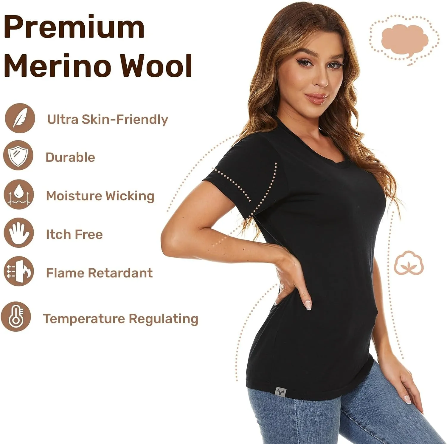 Sleeve Athletic Tee Wicking Base Layer MERINNOVATION Women's Merino Wool T-Shirt lineage Short 