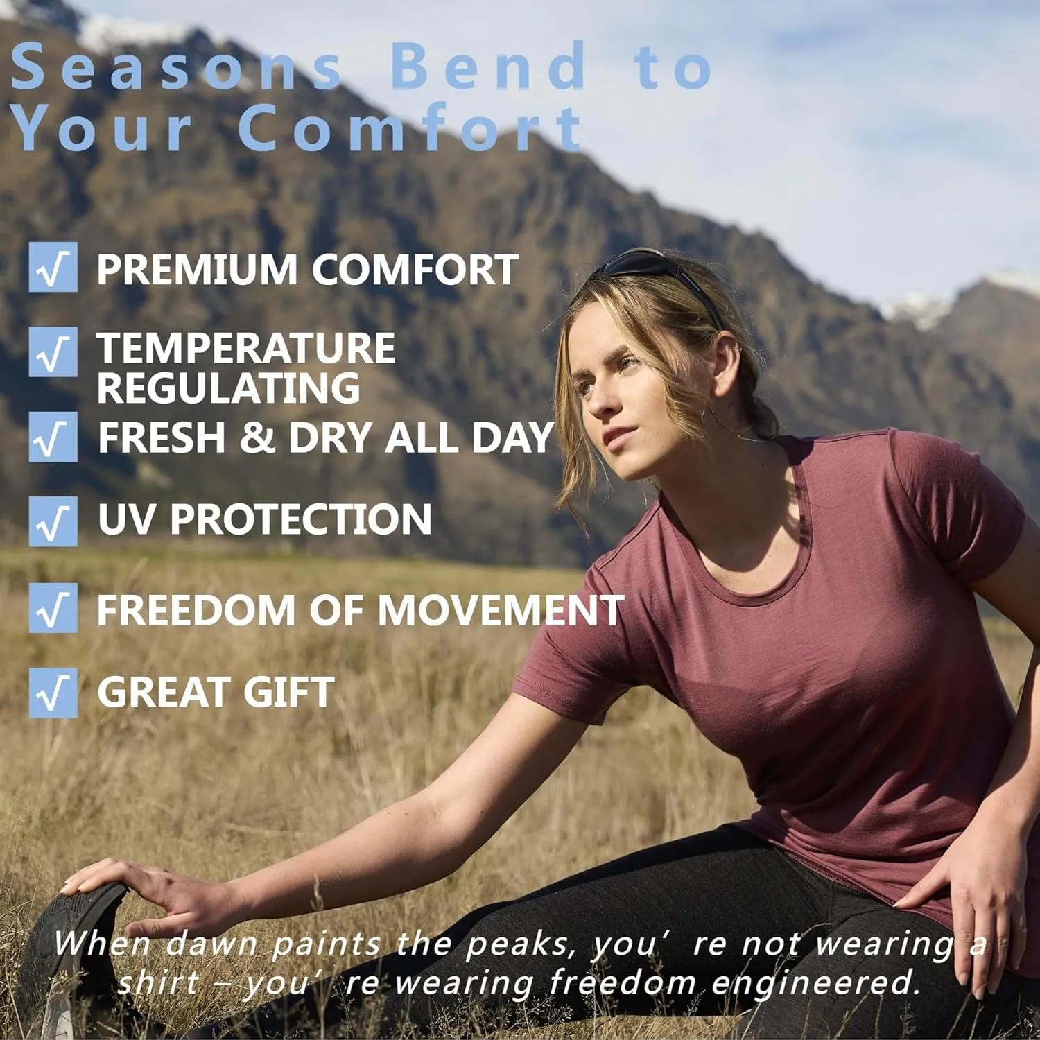 Sleeve Athletic Tee Wicking Base Layer MERINNOVATION Women's Merino Wool T-Shirt lineage Short 