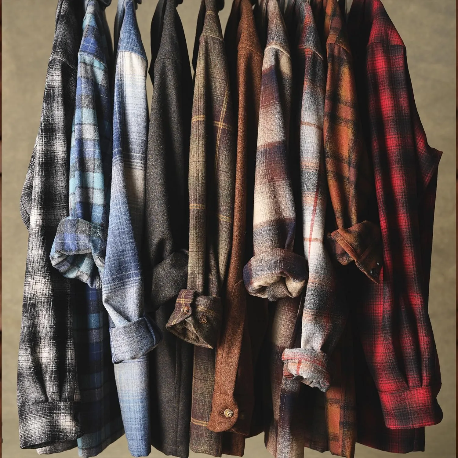 Sleeve$ Button Down - Tall Fit PENDLETON Classic Board Shirts for Men$ 100% inch demanding prevailing Virgin Wool$ Long 