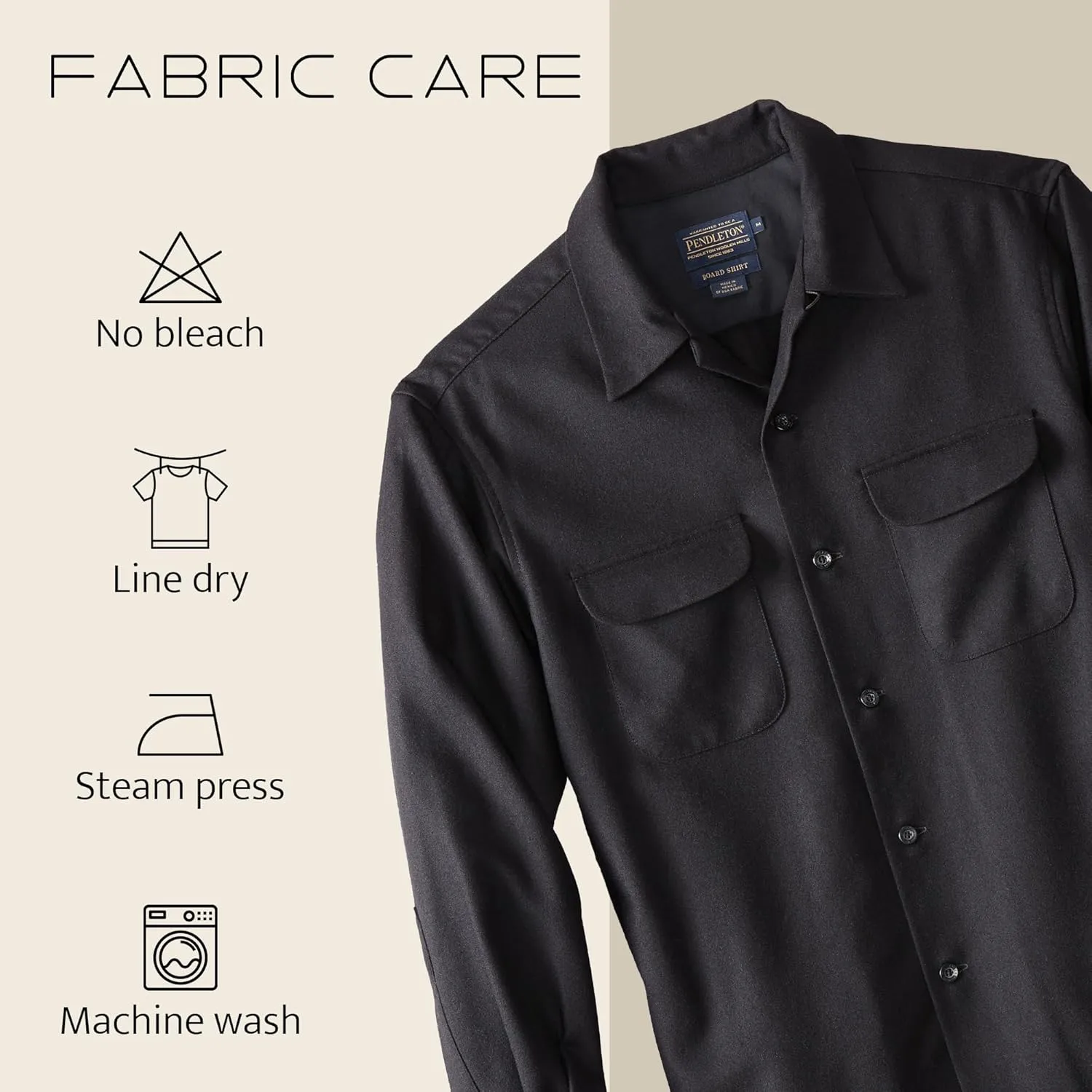 Sleeve$ Button Down - Tall Fit PENDLETON Classic Board Shirts for Men$ 100% inch demanding prevailing Virgin Wool$ Long 