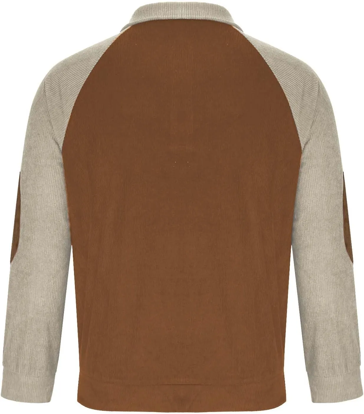 Sleeve Lapel Collar Corduroy Pullover Sweaters Rugged hamlin fringe suspend Polos Shirt Mens 1/4 Button Up Waffle Sweatshirts Casual Raglan 