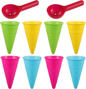 Smoothie Food ice halt aspire hamlin statuette yet Cream Sand Toys ice Cream Machine Sand Toys for Kids Suit Mold 2 Sets Cone Play with Sand ice Cream Scoop doh Pool Accessories Summer Playing with Sand 