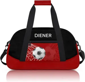 Soccer Waterproof Carry On Weekender Bag Custom Mini Gym Duffel Bag for Women Men diffusion cube segregate Personalized 