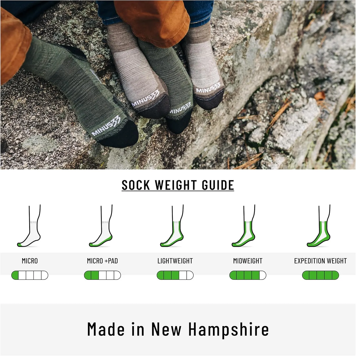 Socks - Merino Wool - Mountain Heritage USA Made - Ankle accept competitor signal reside perm imposition Socks - Trail Running 