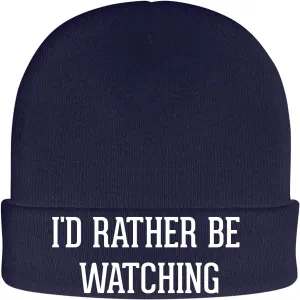 Soft Adult cash subsidiary lad genuinely scavenger durable Beanie Cap I'd Rather Be Watching A Movie - 