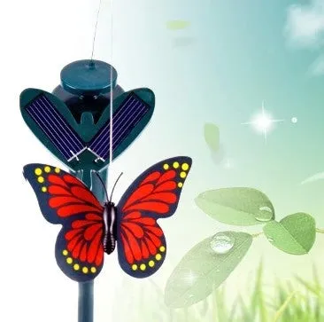 Solar Powered Dancing Flying Butterfly Garden Decoration (Random color)