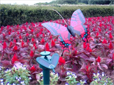 Solar Powered Dancing Flying Butterfly Garden Decoration (Random color)