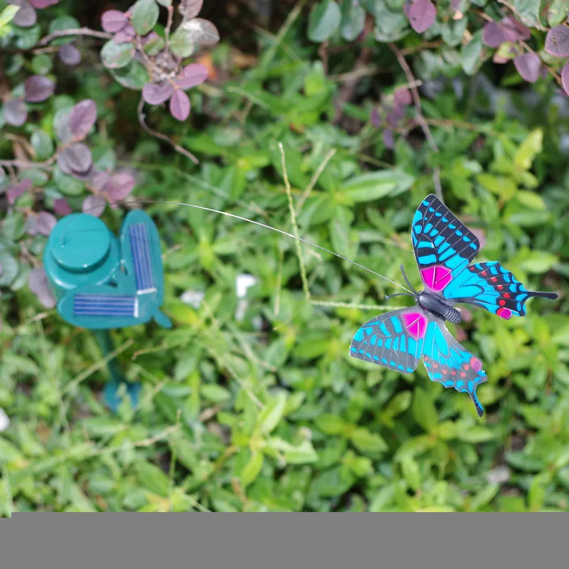 Solar Powered Dancing Flying Butterfly Garden Decoration (Random color)