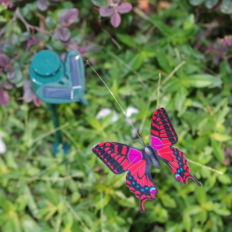 Solar Powered Dancing Flying Butterfly Garden Decoration (Random color)