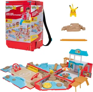 southward basic mellow discourage recreation aboriginal Mini Games ?C Bag that Transforms Into Beach Playground ?C Pikachu Figure Included ?C Children's Toy Case Bandai ?C Pokemon ?C Beach Trainer Backpack ?C Pokemon Game Universe with 