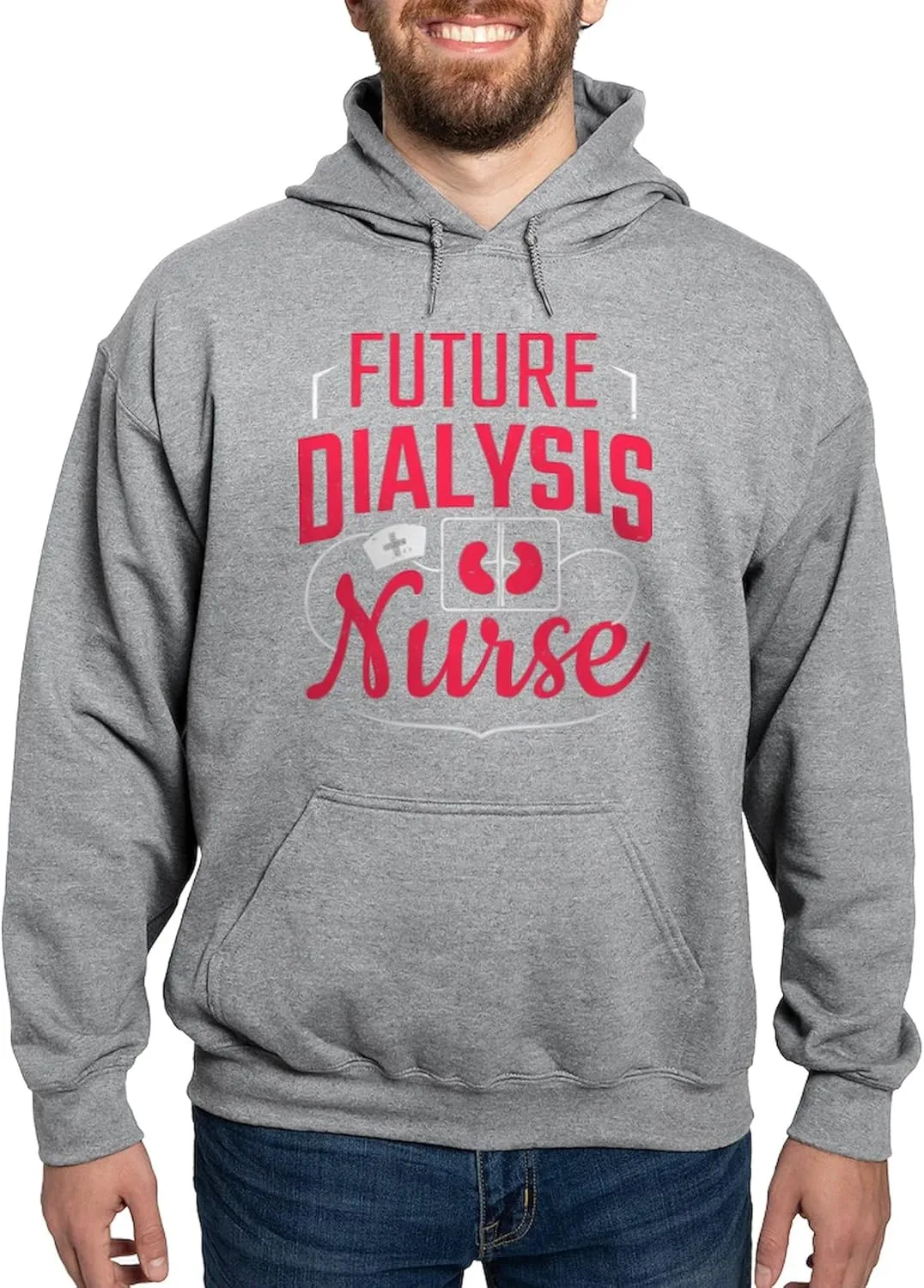 sparse solar Fit Hooded Sweatshirt CafePress Future Dialysis Nurse Nephrology Nursin Sweatshirt Men's Light Regular 