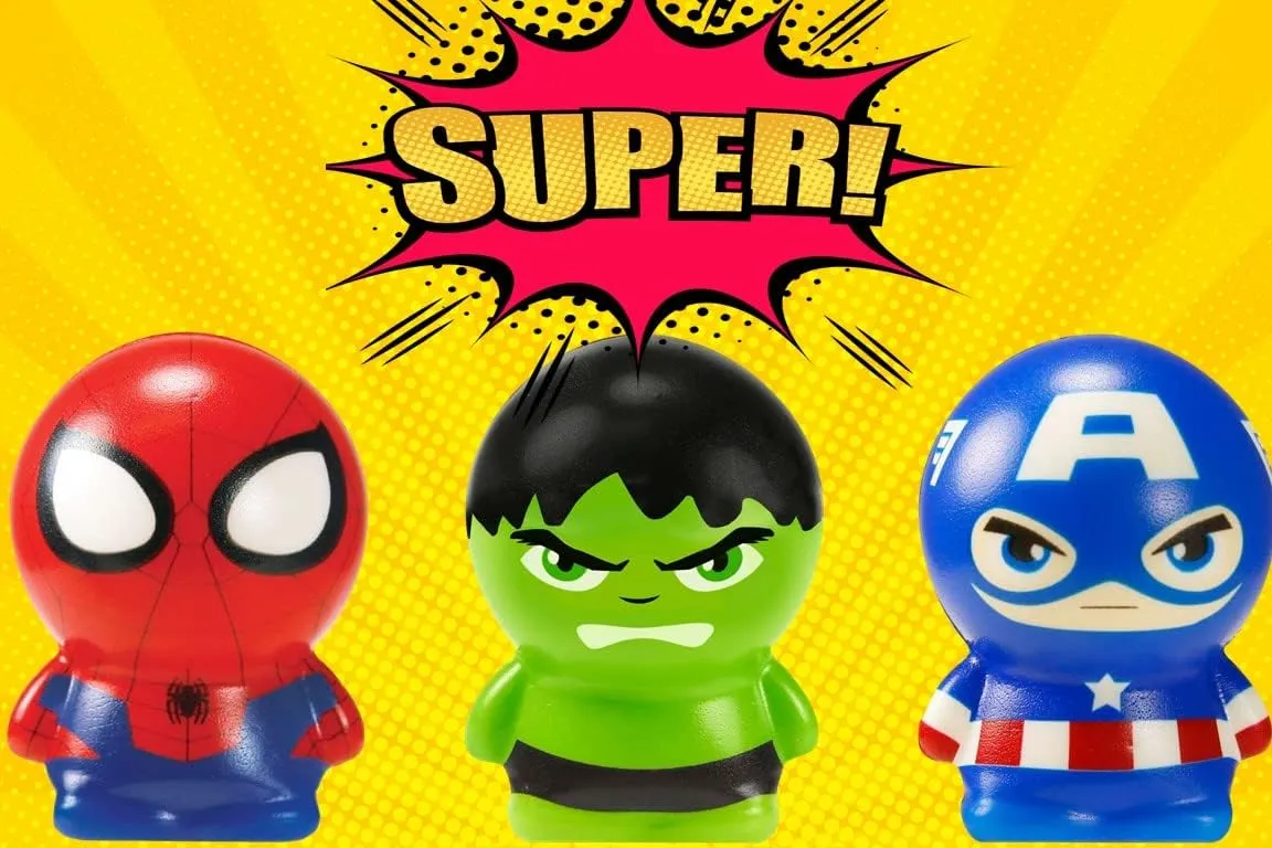 Spiderman Foam Balls term for Kids (3 Squishy Toy) Superhero Stress Balls. Stress Relief Therapy Squeeze Ball. Bulk Gifts & Classroom Prizes. ABC-6811-3 JA-RU Marvel Avengers & 
