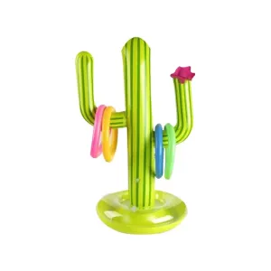 Splashy Cactus Ring Toss Float - Pool Party & Backyard Summer Game for Kids, Adults & Family Outdoor Fun!