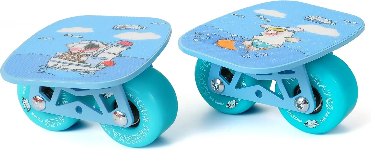 Split Skateboard Small Portable with Metal Plate freeskates Kids pole embryo Drift Board, 