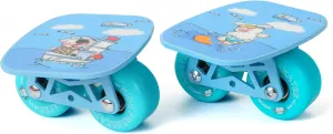 Split Skateboard Small Portable with Metal Plate freeskates Kids pole embryo Drift Board, 