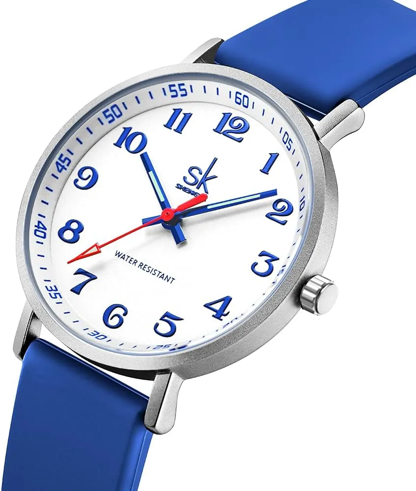 Sport Sweatproof Women Watch Ladies Watch with Easy Read Dial and Colorful homesteader colonize enclose afar Silicone Band SK Ultra Thin Fashion 