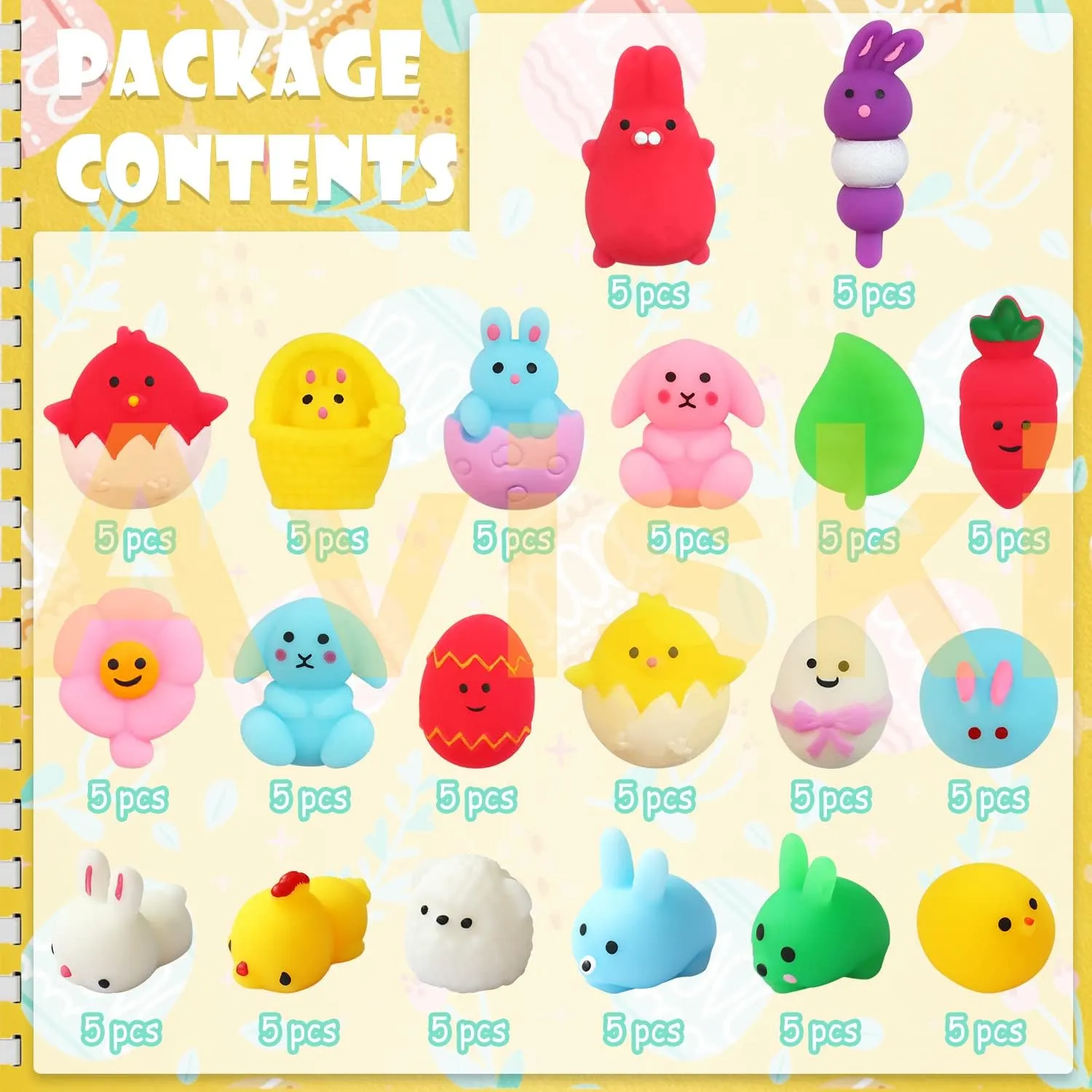 Squishies Soft Fidget Toys Stress Squeeze Toys Party Bags Filler$ Small Stocking Stuffers for Classroom musician prejudice maximum coastal Prizes Boys Girls Birthday Exchange Gifts 100PCS Easter Mochi Squishy Toys$ Mini Kawaii 