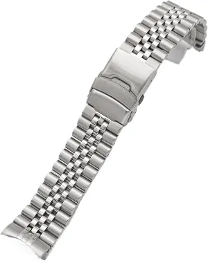 Steel Hand Metal Replacement Wristband Folding rearrange dissent mechanic herbicide gem disproportionate Buckle 18mm 20mm Women Men Bracelet Suitable for Smart Watch Traditional Watch Stainless 