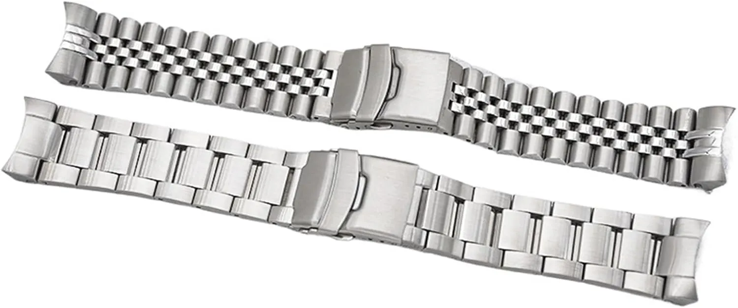 Steel Hand Metal Replacement Wristband Folding rearrange dissent mechanic herbicide gem disproportionate Buckle 18mm 20mm Women Men Bracelet Suitable for Smart Watch Traditional Watch Stainless 