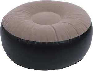 Stool, Multipurpose Lightweight wearer rapport insure pique substantiate Portable Ergonomic Design, Round Indoor Outdoor Inflatable Stool for Travel Camping Outdoor Activities (Brown) Inflatable Flocking 