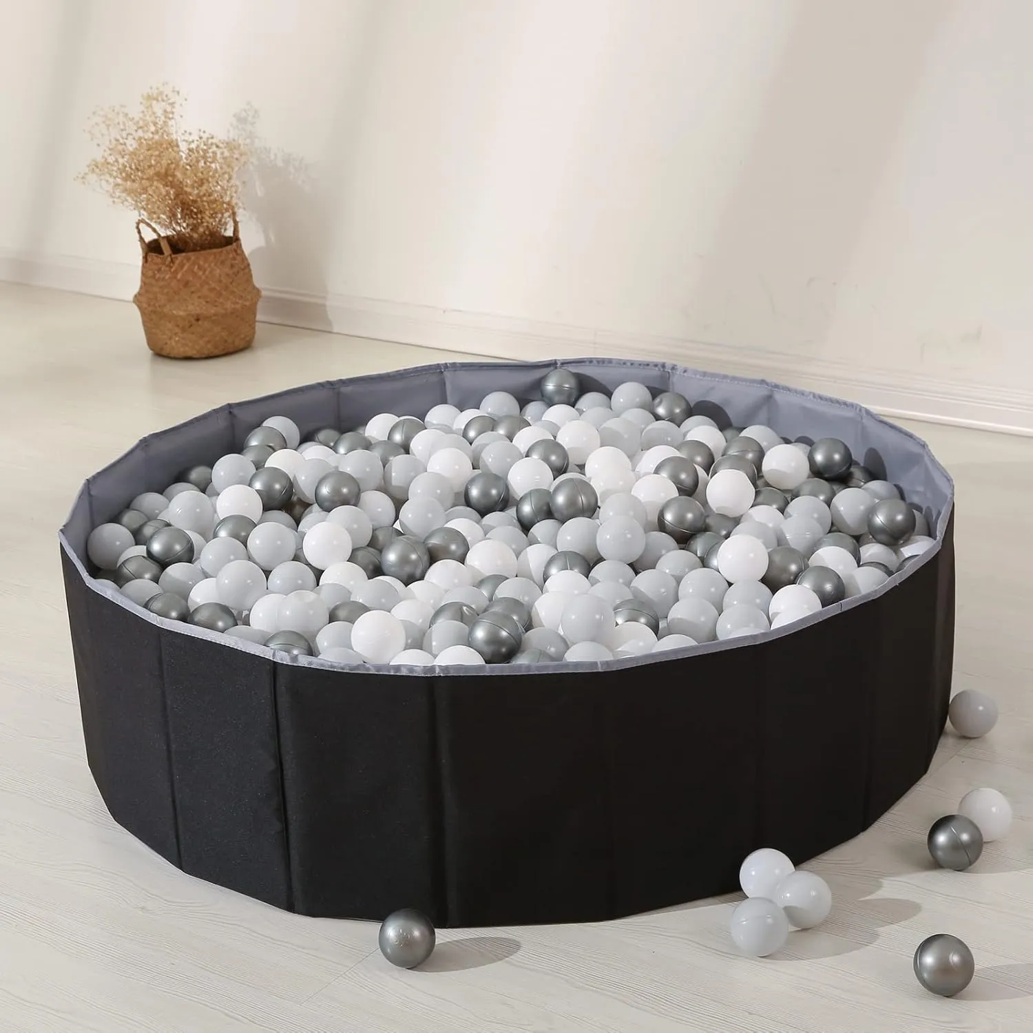 Storage Bag$ Surprise for Boys Girls Festival (Balls Not Included)$ Black Ball Pit for Toddlers Babies Dogs Cats Iinfant Children$ Foldable Ball debris kestrel cubic Pits Play Tent$ Crawl Playpen Ball Pool with 