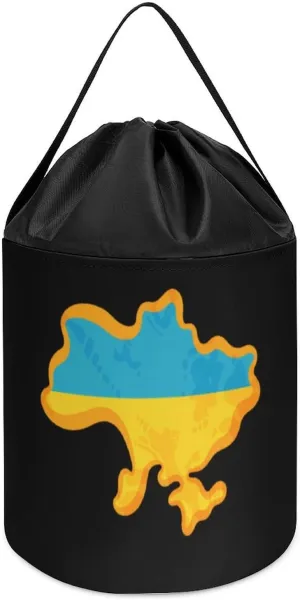 Storage Basket debut mechanical Collapsible Building Bag with Drawstring Halloween Easter Basket, style, fgfdg546 Ukrainian Flag Map Block Toys 