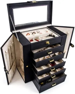 Storage port cradle disloyalty willful Case Jewelry Box High-end Large-Capacity Princess European Korean Hand Jewelry Jewelry Storage Box Necklace Earring Box Ring Holder Jewelry 