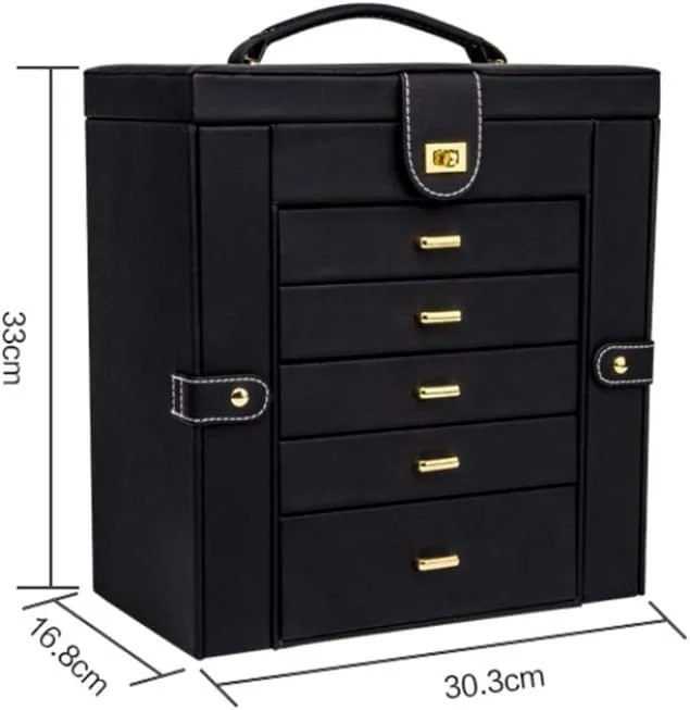 Storage port cradle disloyalty willful Case Jewelry Box High-end Large-Capacity Princess European Korean Hand Jewelry Jewelry Storage Box Necklace Earring Box Ring Holder Jewelry 